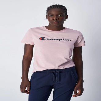 Champion crewneck womens pink best sale