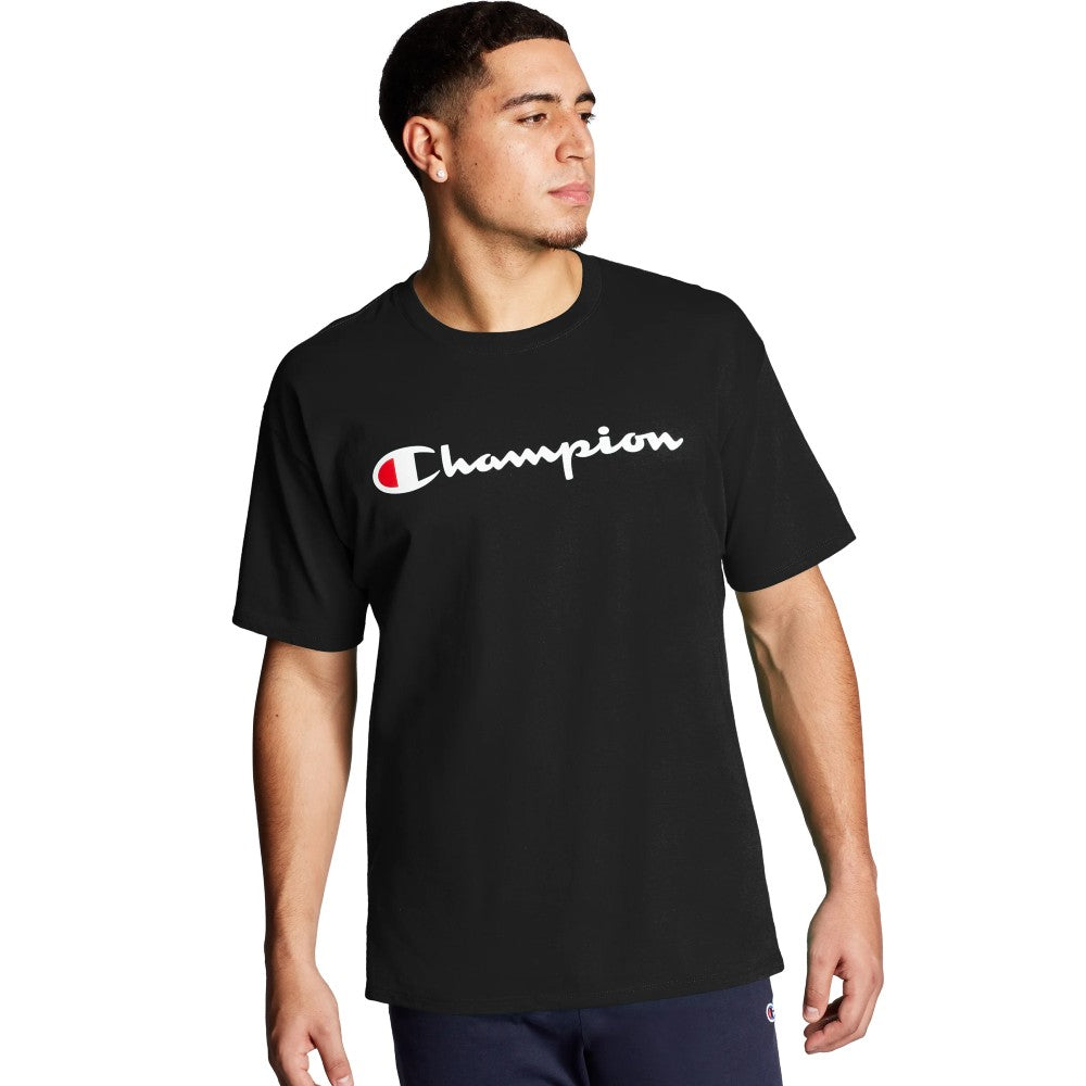 Tee shirt noir champion online