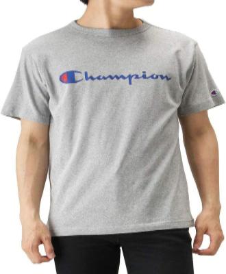 Champion Japan Script Logo Short Sleeve T-Shirt – Oxford Gray