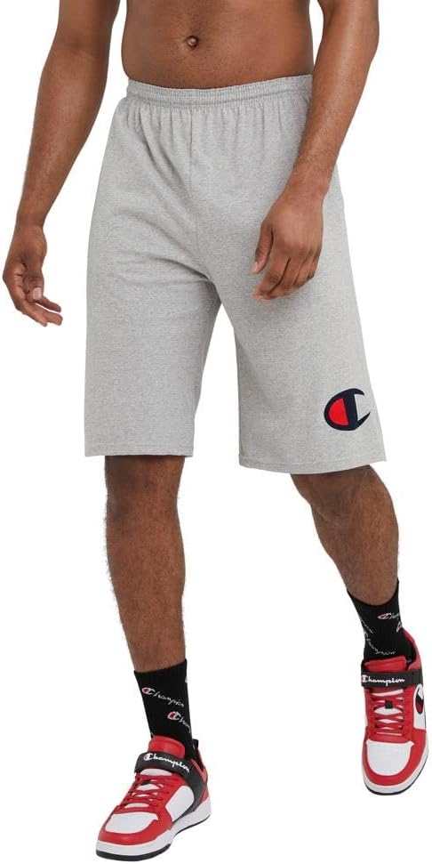 Champion US Graphic Jersey Shorts – Oxford Gray