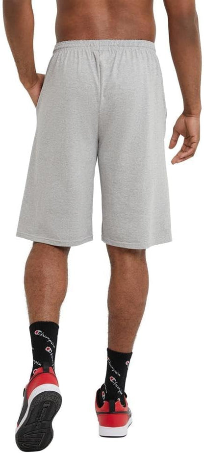 Champion US Graphic Jersey Shorts – Oxford Gray