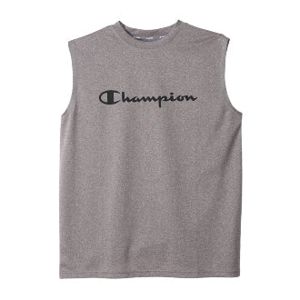 Champion Japan Script Logo Muscle Tee – Charcoal