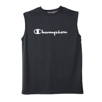 Champion Japan Script Logo Muscle Tee – Black