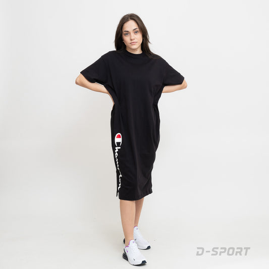 Champion Europe Women’s Script Logo Slit Dress – Black