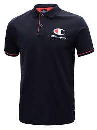 Champion Europe Stretch Cotton Logo Polo Shirt – Black