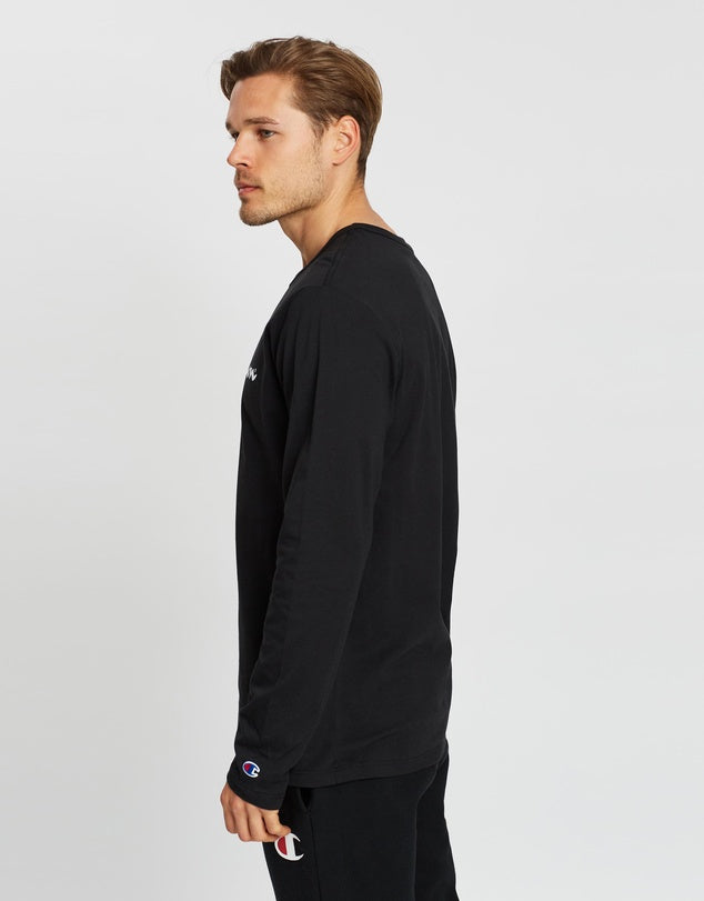 Champion US Classic Graphic Long Sleeve Tee – Black