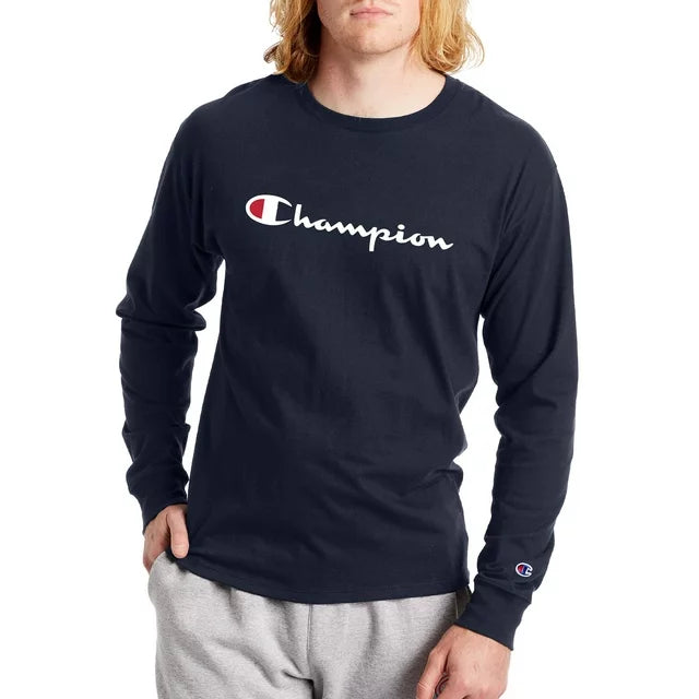 Champion US Classic Graphic Long Sleeve Tee - Navy