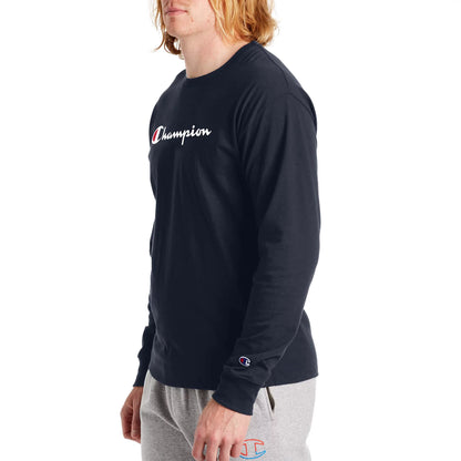 Champion US Classic Graphic Long Sleeve Tee - Navy