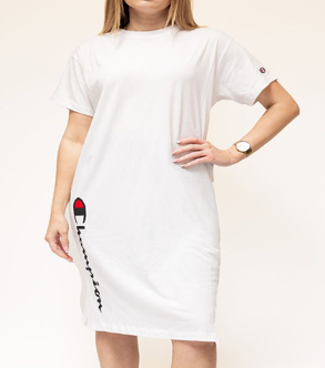 Champion Europe Women’s Script Logo Slit Dress – White