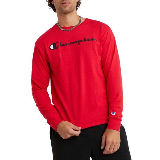 Champion US Classic Graphic Long Sleeve Tee - Scarlet