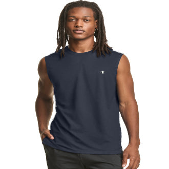 Champion USA Men’s Reflective C Logo Muscle Tank – Navy