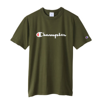 Champion Japan Script Logo Short Sleeve T-Shirt  – Dark Green