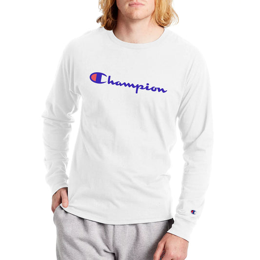 Champion US Classic Graphic Long Sleeve Tee - White