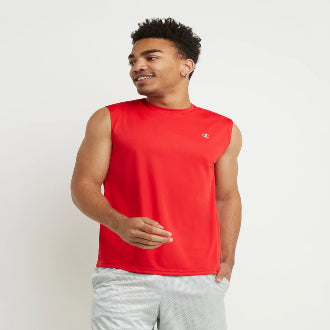 Champion USA Men’s Reflective C Logo Muscle Tank – Red Scarlet