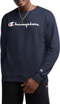 Champion US Powerblend Graphic Crew – Navy