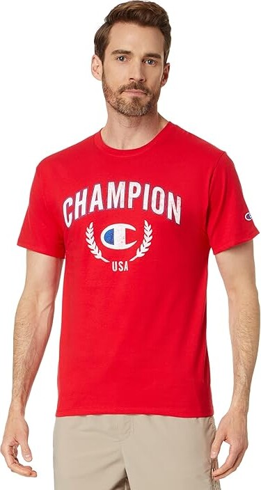 Champion US Men’s Classic Graphic Tee – Scarlet Red