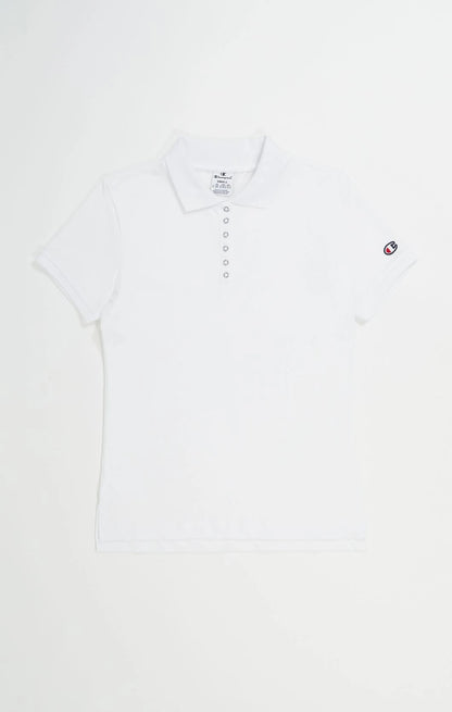 Champion Europe C Logo Women’s Polo Shirt – White