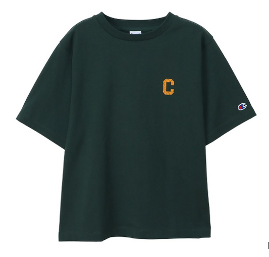 Champion Japan Women’s  C- Logo Short Sleeve T-Shirt  – Green