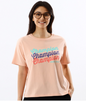 Champion Japan Women’s  Printed Short Sleeve T-Shirt  – Salmon Pink