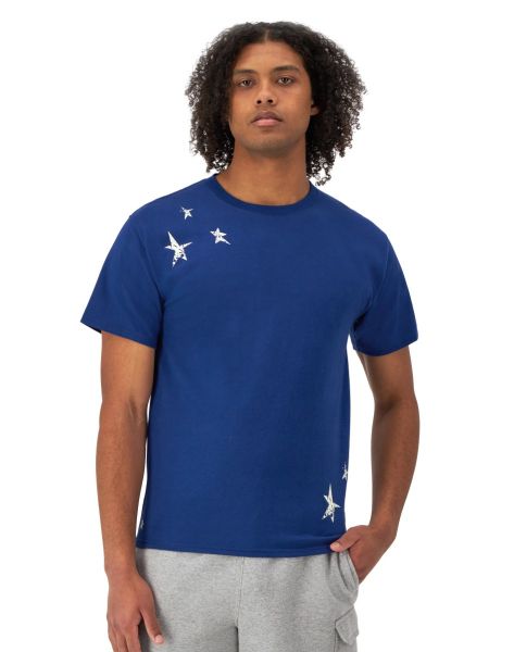 Champion US Men’s Graphic Print T-Shirt – Jewel Sapphire