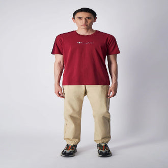 Champion Europe Men Crewneck T-Shirt - Burgundy