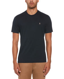 Original Penguin Organic Cotton Jersey Tv Pete Short Sleeve Tee Shirt – Dark Sapphire