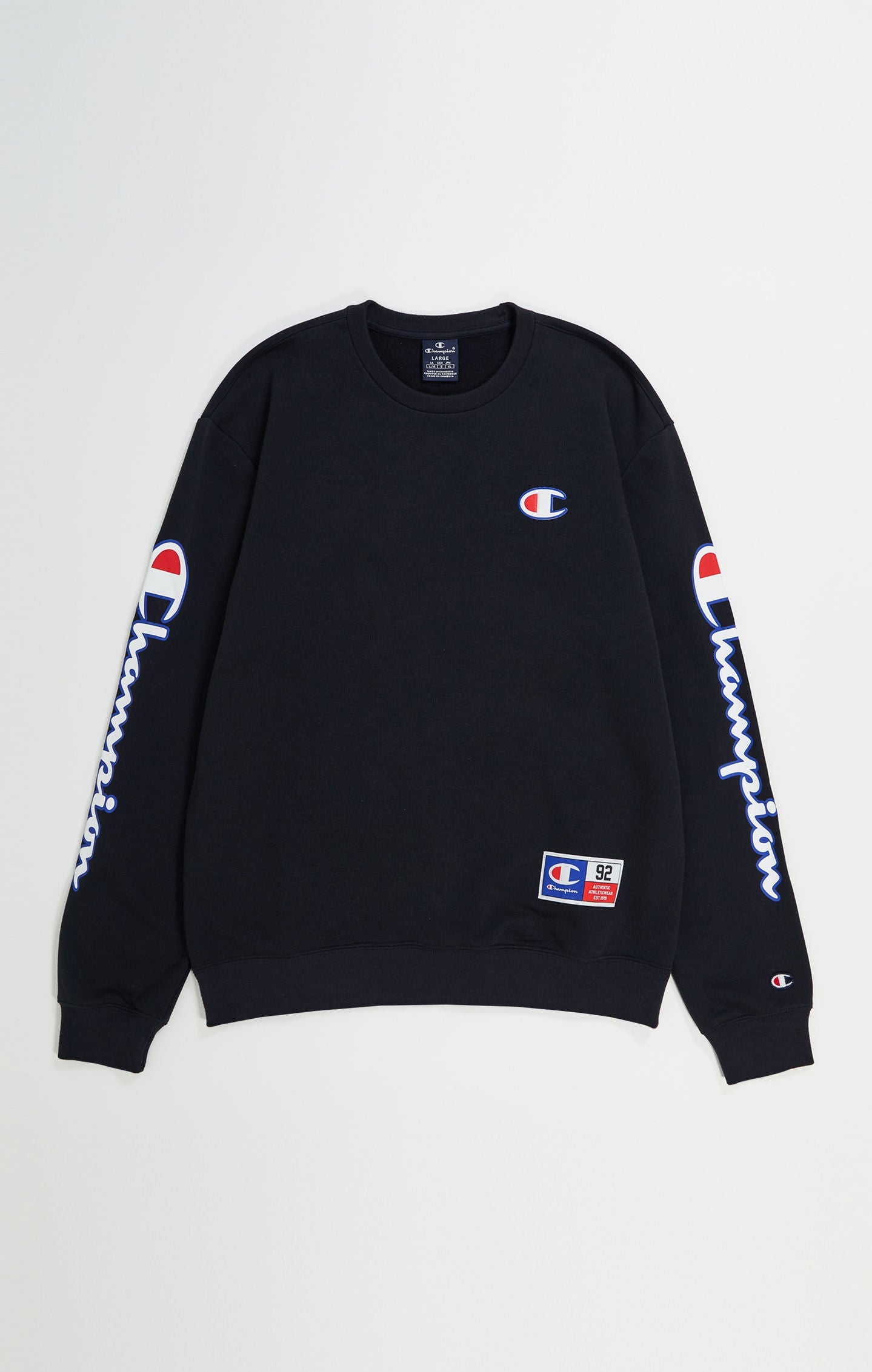 Champion Europe Men’s Crewneck Sweatshirt – Black