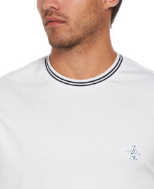 Original Penguin Rubber Sticker Pete Short Sleeve Tee Shirt – Bright White