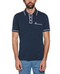 Original Penguin Drop Needle Short Sleeve Polo Shirt With Tipping – Dress Blues