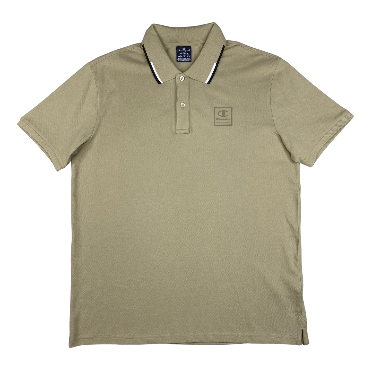 Champion Europe Left C Script Logo Polo Shirt – Beige