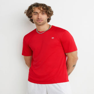 Champion US Men’s Double Dry Tee – Scarlet