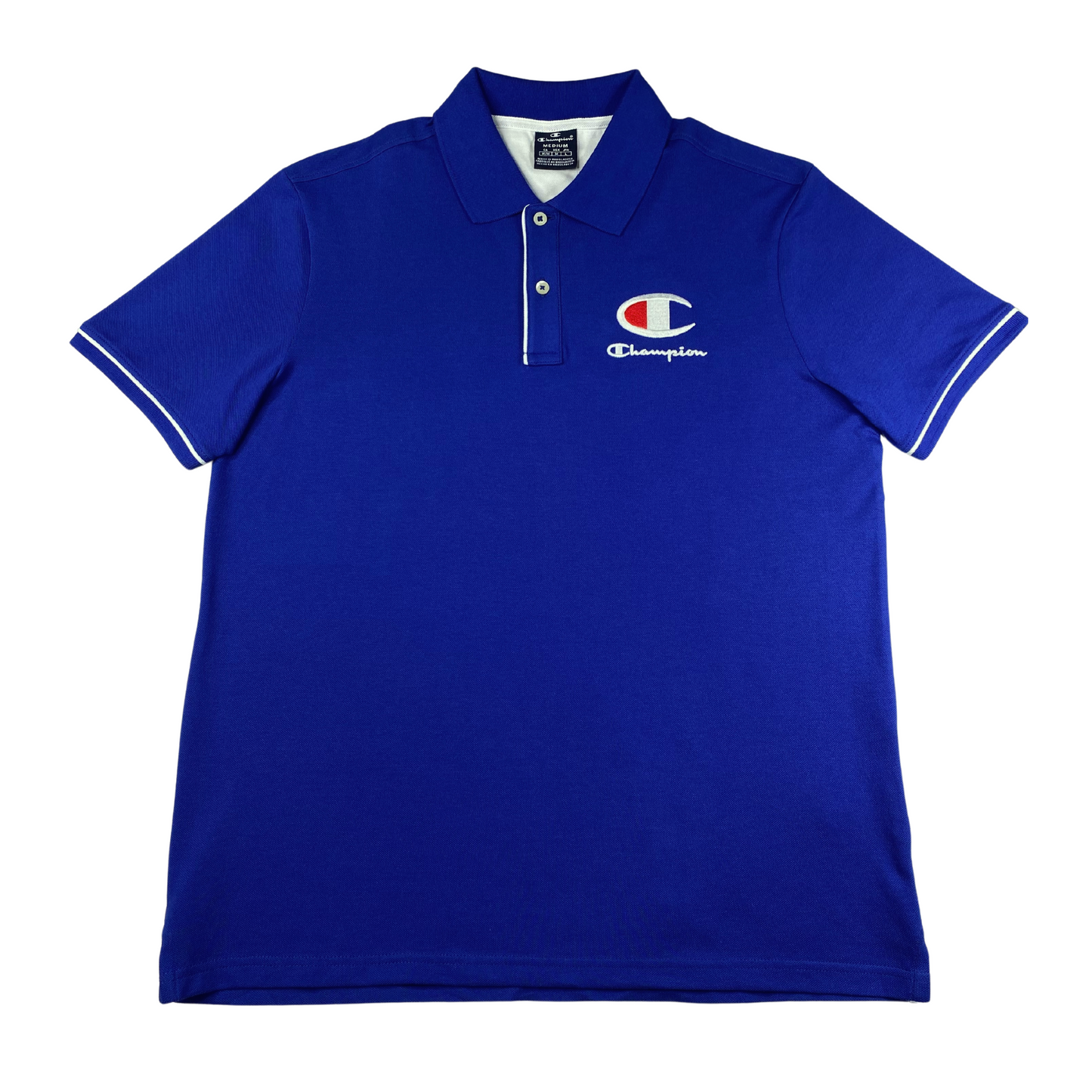 Champion Europe Stretch Cotton Logo Polo Shirt – Blue