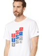 Champion US Classic Graphic T- Shirt  – White