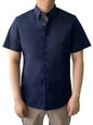 Perry Ellis Short Sleeve Woven Poplin Stretch Shirt