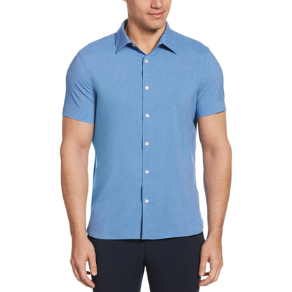 Perry Ellis Short Sleeve Poplin Stretch Shirt