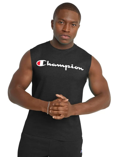 Champion US Classic Graphic Muscle T-Shirt  – Black