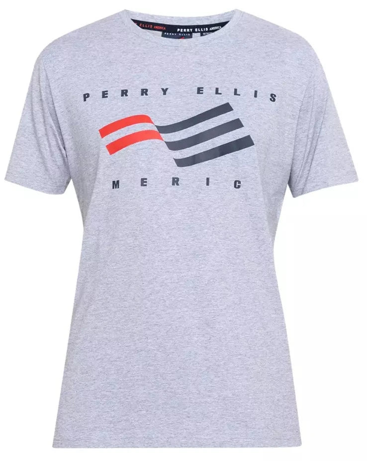 Perry Ellis America Round Neck Knit T-Shirt