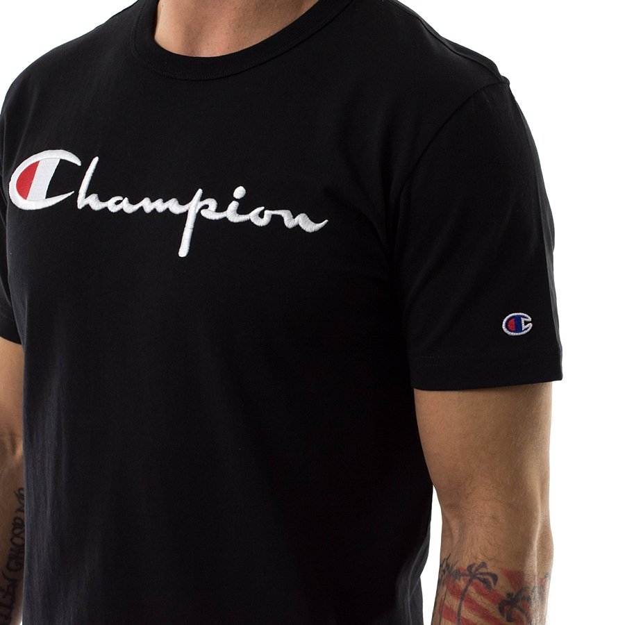 Champion USA Heritage T-Shirt (Embroidered Logo) - Black