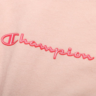 Champion Japan Script Logo Tie Front T-Shirt - Pale Blush Pink