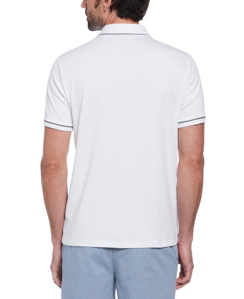 Original Penguin 3D Earl Short Sleeve Polo Shirt – Bright White