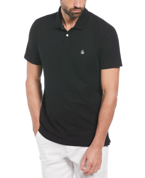 Original Penguin Pique Pop Polo Shirt – True Black