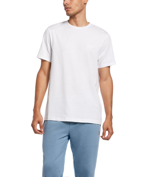 Perry Ellis Organic Cotton Jersey Tee - Bright White