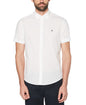 Original Penguin Short Sleeve Poplin Button Down Shirt With Stretch – Bright White