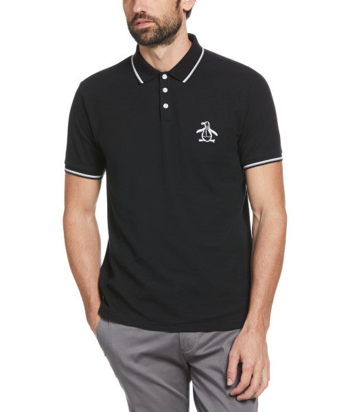 Original PenguinMega Pete Short Sleeve Polo Shirt - True Black – ANTHEM