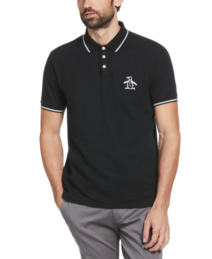 Original PenguinMega Pete Short Sleeve Polo Shirt - True Black