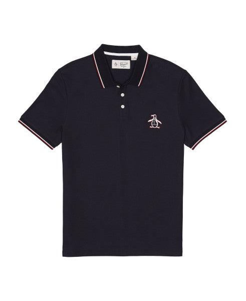 Original Penguin Mega Pete Short Sleeve Polo Shirt - Dark Sapphire