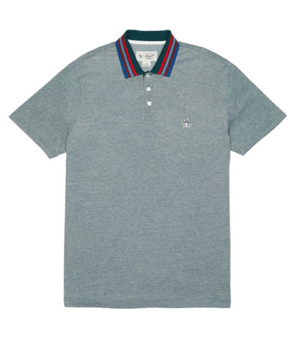 Original Penguin Birdseye Pique Short Sleeve Polo Shirt - Ponderosa Pine