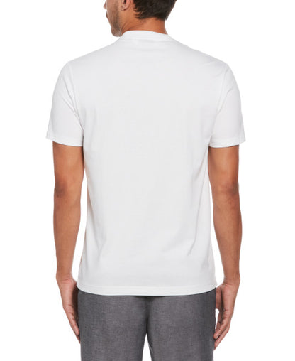 Original Penguin Organic Cotton Jersey Tv Pete Short Sleeve Tee Shirt - Bright White