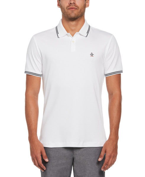 Original Penguin Organic Cotton Tv Pete Short Sleeve Polo Shirt – Bright White