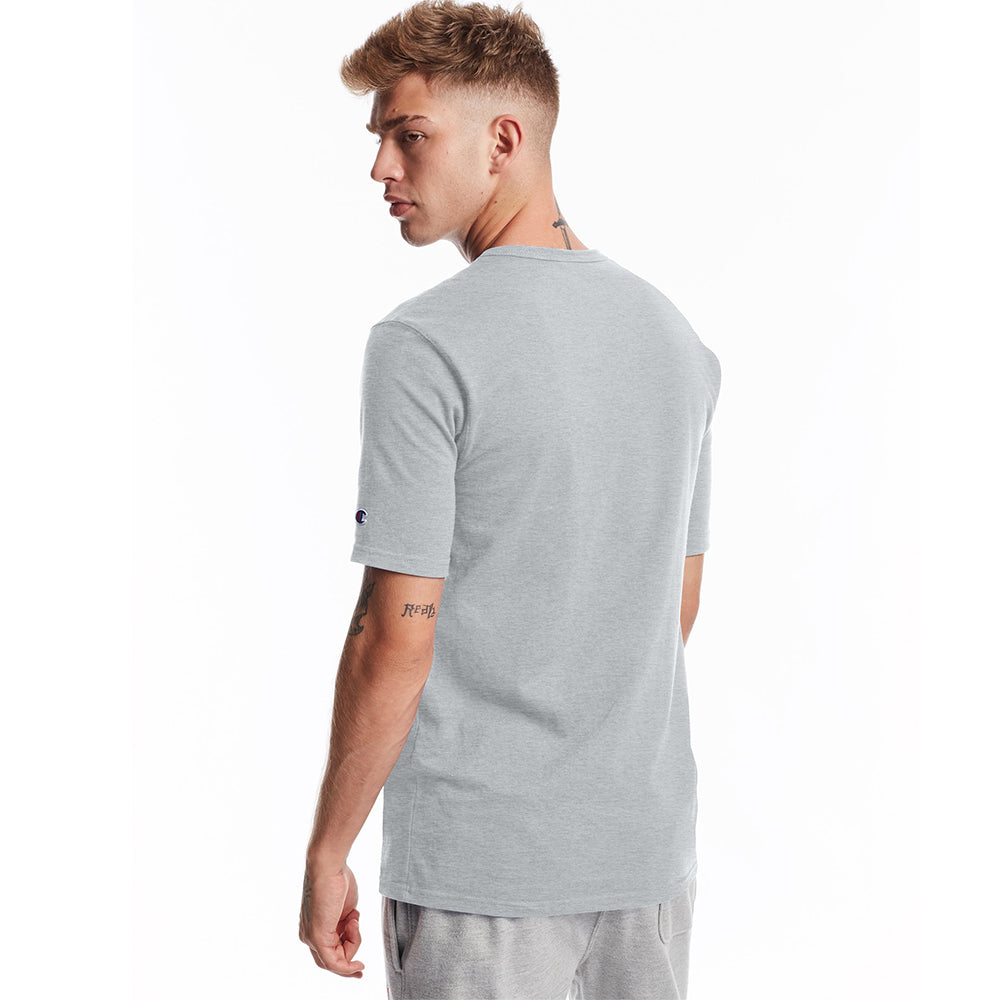 Champion USA Heritage T-Shirt (Embroidered Logo) - Oxford Gray